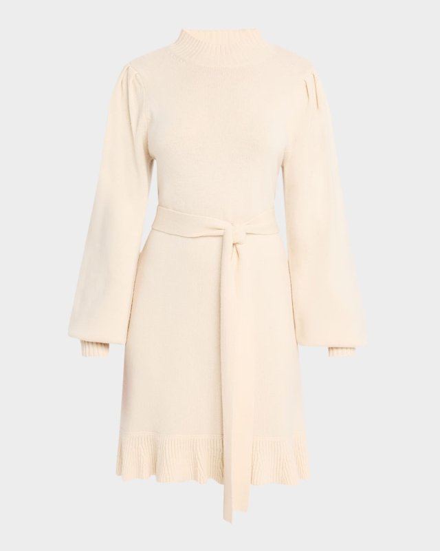 Julita Belted Sweater Dress